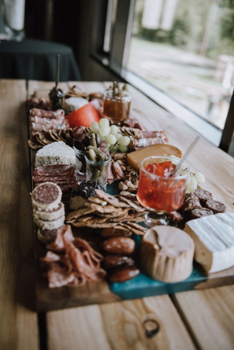 Charcuterie board for Canyon Ski Resort Open House 2019.