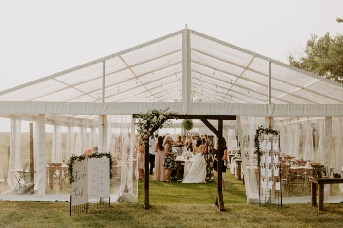 Elegant Wedding Tent Reception