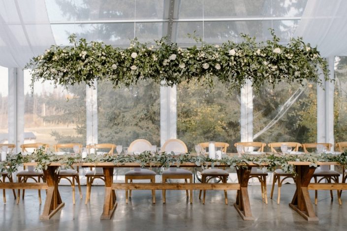 Romantic Ivory floral installation