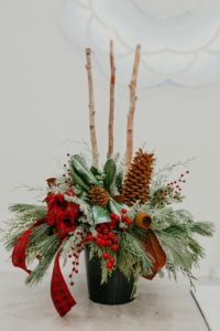 Calyx Christmas outdoor planter