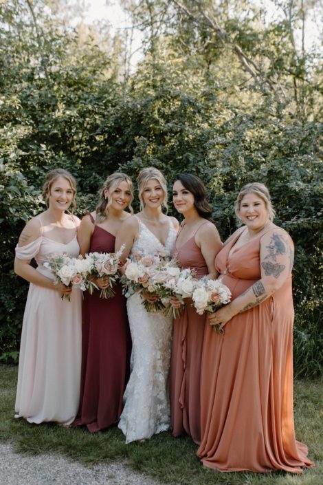 Amanda + Lien's Rustic Bridesmaids