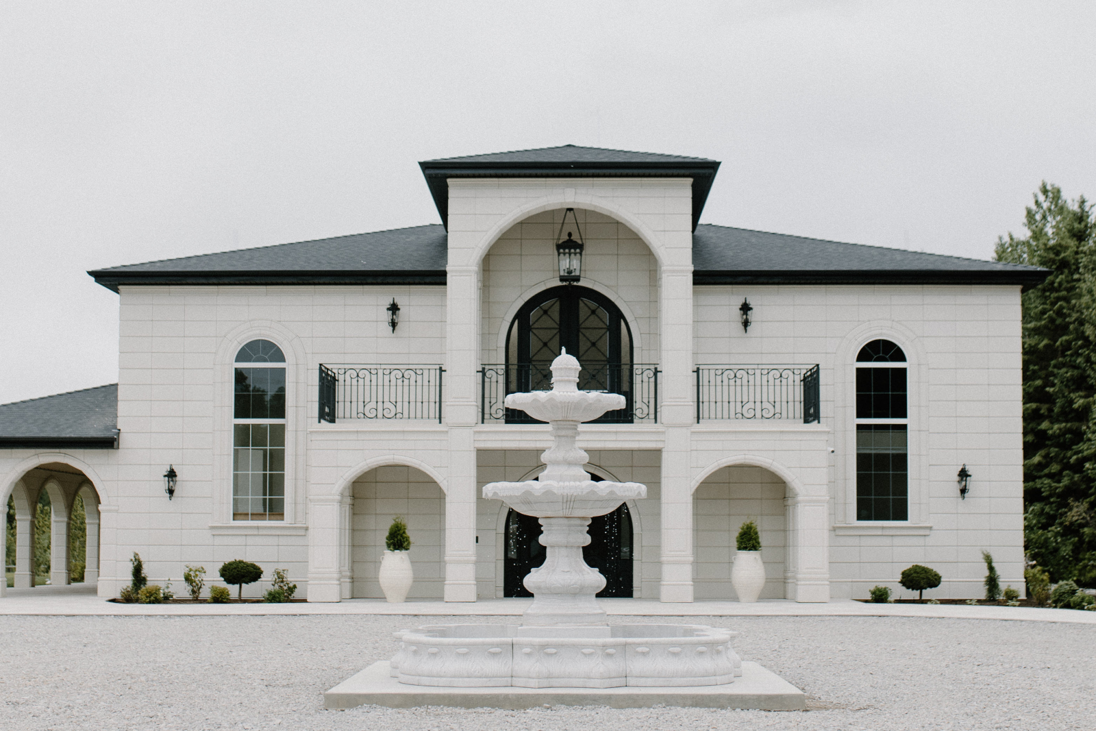 The stunning, European inspired exterior of Archway Manor, which was our haunted castle for the shoot.