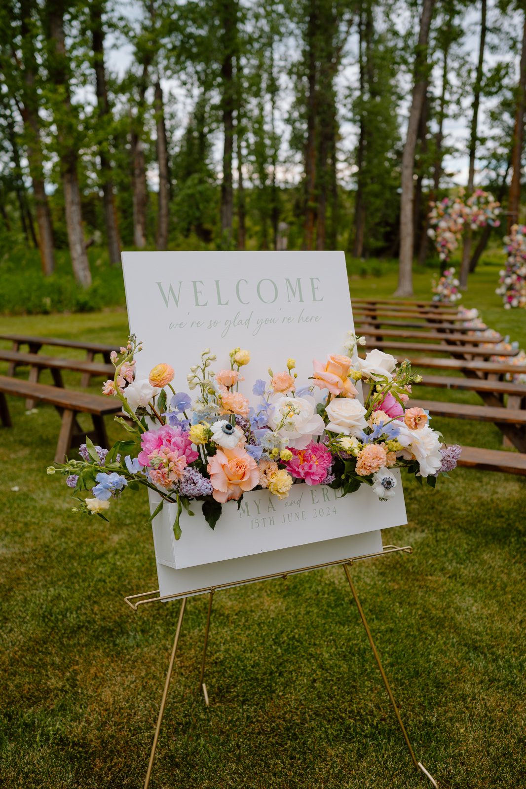 Colourful Flower Sign