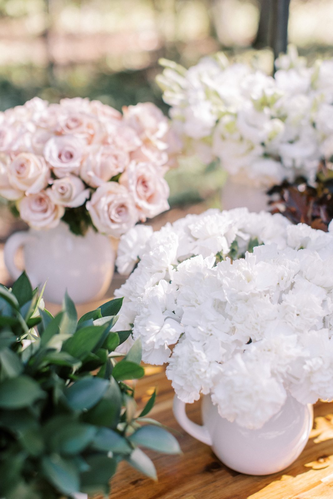 Some of the beautiful fresh flowers available at the flower bar.