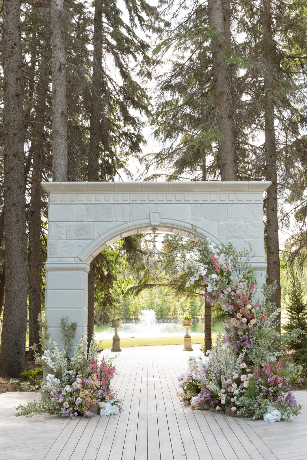 Pastel Meadow Broken Arch