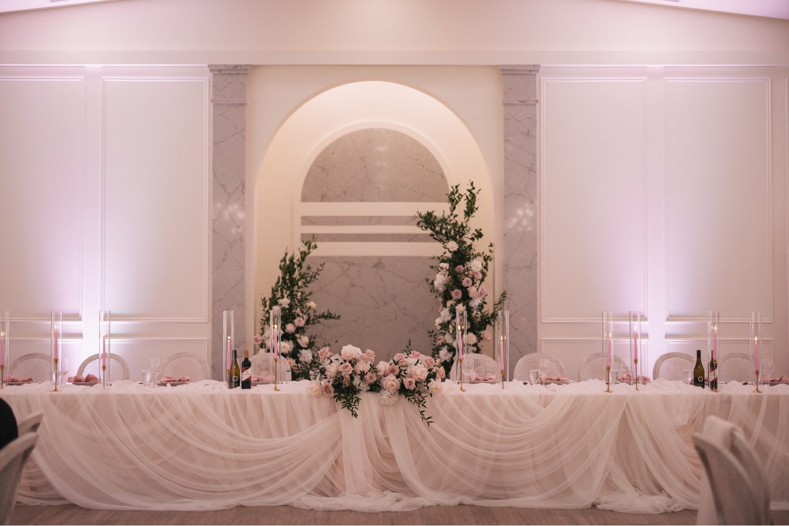 Blush Head Table at Archway Manor