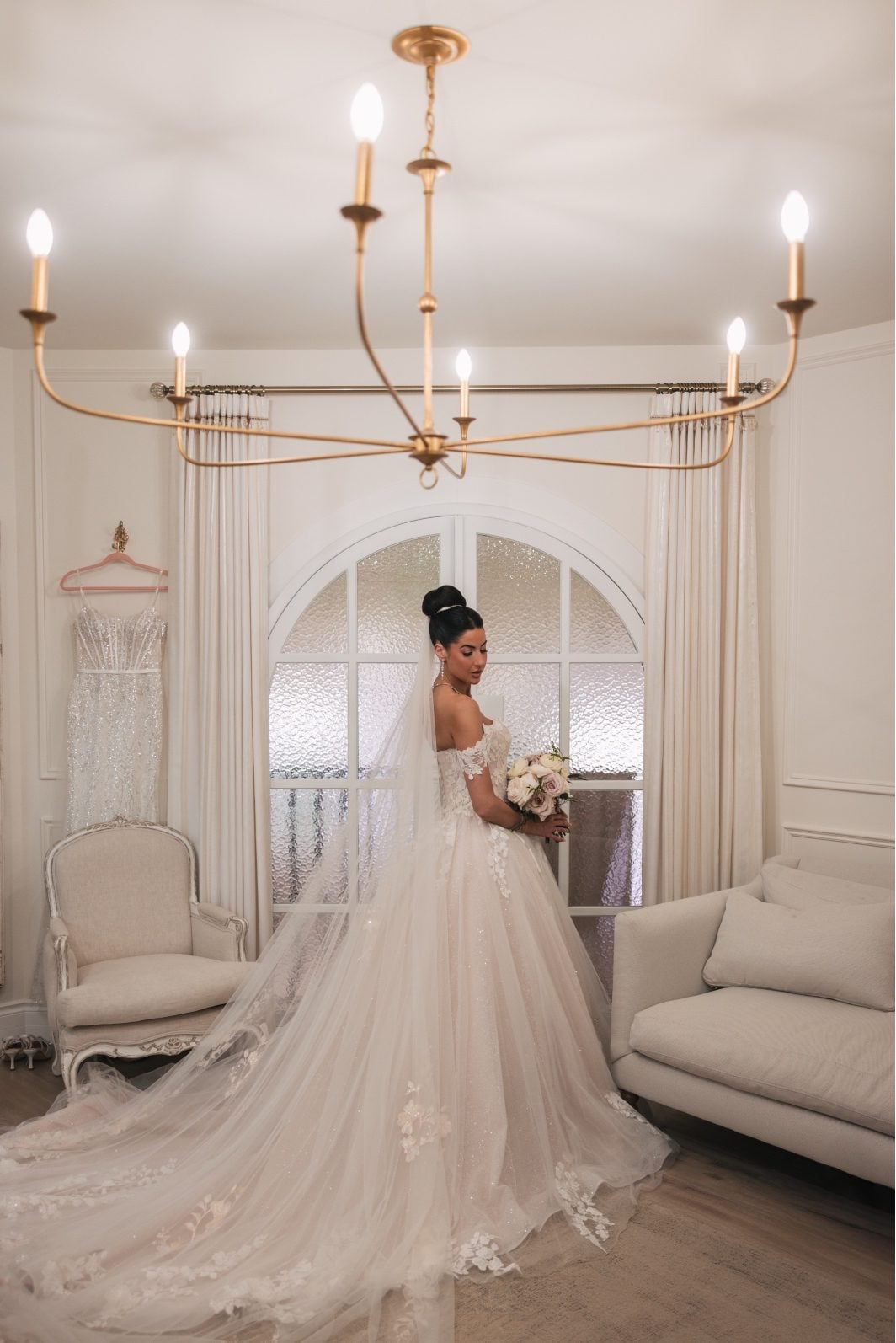 Blushing Bride in Archway Manor Suite
