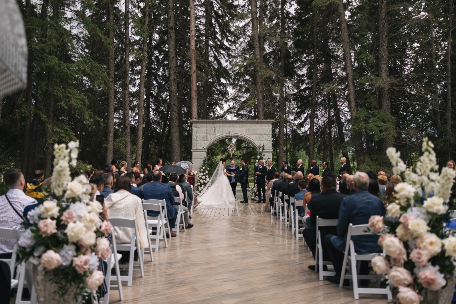 Champagne + Blush Wedding Ceremony